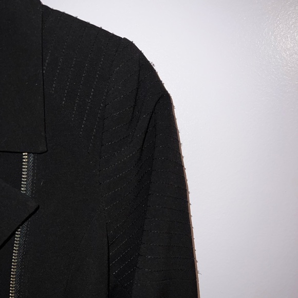 H&M Black Trench Coat with Zippers - Picture 5 of 6